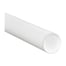 3 x 18" White Tubes with Caps