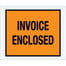 4 1/2 x 5 1/2" Orange "Invoice Enclosed" Envelopes