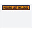 4 1/2 x 6" Orange "Packing List Enclosed" Envelopes