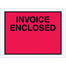 4 1/2 x 6" Red "Invoice Enclosed" Envelopes