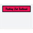 4 1/2 x 6" Red "Packing List Enclosed" Envelopes