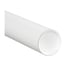 4 x 24" White Tubes with Caps
