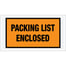 5 1/2 x 10" Orange "Packing List Enclosed" Envelopes