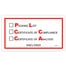 5 1/2 x 10" "Packing List/Cert of Compliance/Cert. of Analysis Enclosed" Envelopes