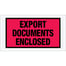 5 1/2 x 10" Red "Export Documents Enclosed" Envelopes
