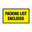 5 1/2 x 10" Yellow "Packing List Enclosed" Envelopes