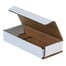 6 x 2 1/2 x 1 3/4" White Corrugated Mailers