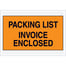 7 x 10" Orange "Packing List/Invoice Enclosed" Envelopes
