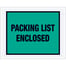 7 x 5 1/2" Green "Packing List Enclosed" Envelopes