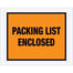 7 x 5 1/2" Orange "Packing List Enclosed" Envelopes