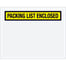 7 x 5 1/2" Yellow "Packing List Enclosed" Envelopes