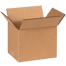 7" x 5" x 5" Corrugated Shipping Box – Kraft 32 ECT, Single Wall - (25/Bundle)