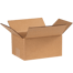 8" x 6" x 4" Corrugated Shipping Box – Kraft 32 ECT, Single Wall - (25/Bundle)