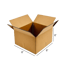 8" x 6" x 6" Corrugated Shipping Box – Kraft 32 ECT, Single Wall - (25/Bundle)
