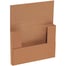 9 5/8 x 6 5/8 x 1 1/4" Kraft Easy-Fold Mailers