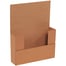 9 5/8 x 6 5/8 x 2 1/2" Kraft Easy-Fold Mailers