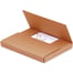 9 5/8 x 6 5/8 x 3 1/2" Kraft Easy-Fold Mailers
