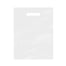 9 x 12" - 2 Mil White Merchandise Bags with Die-Cut Handles